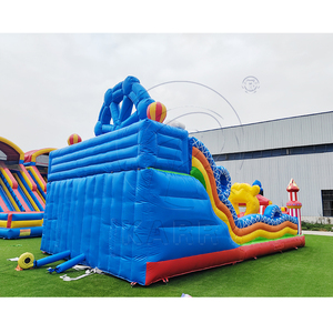 2025 Popular Commercial Castle Kids <b>Inflatable</b> <b>Bouncer</b> Bounce House Playground Ferris Wheel Bouncy Castle for Party with Slide - Product Image 5