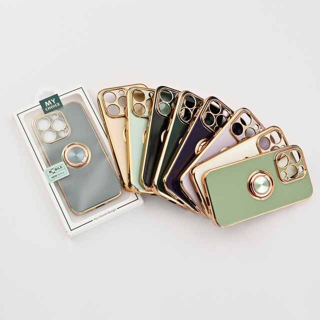 360 Ring Mobile Phone Accessories Back Cover Shockproof Phone Case for iPhone 14 13 12 Cover