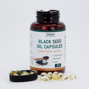 Private Label Gmp Zwarte Zaadolie Softgel Huid Premium Koudgeperste Nigella Sativa Zwarte Zaadolie Capsules Met Vitamine <span class=keywords><strong>E</strong></span> - Product Image 1