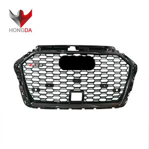 Grille avant <span class=keywords><strong>de</strong></span> Style nid d'abeille avec ACC pour <span class=keywords><strong>Audi</strong></span> <span class=keywords><strong>A3</strong></span> 2017 2018 2019 2020 mise à niveau calandre en maille <span class=keywords><strong>Audi</strong></span> RS3 - Product Image 1