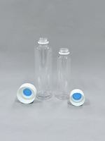 Bouteille de boisson en PET ronde personnalisée de 800 ml, en plastique pour jus, pour boissons froides, jus, thé au lait, contenant avec bouchon à vis en stock