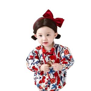 ชุดรอมเปอร์เด็กอ่อนผ้าฝ้ายออร์แกนิคแบบยูนิเซ็กซ์สำหรับฤดูร้อน ติดกระดุม สำหรับเด็กผู้หญิง - Product Image 1