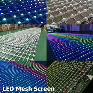 Đầy đủ màu sắc <span class=keywords><strong>LED</strong></span> lưới màn hình hiển thị mềm xây dựng mặt tiền trung tâm mua sắm <span class=keywords><strong>LED</strong></span> lưới rèm - Product Image 5