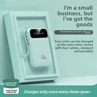 Batterie externe compacte et portable de 20000 mAh en polymère de lithium avec affichage numérique, exportation transfrontalière en gros de Chine