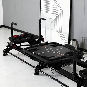 Lit de Pilates <span class=keywords><strong>Mega</strong></span> Reformer Robuste et Personnalisable en Usine, Qualité Commerciale pour Entraînement Pilates à Haute Intensité - Product Image 4