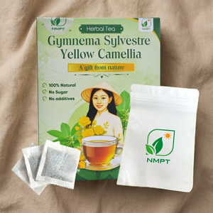 Organic Vietnamese Gymnema Sylvestre and Yellow Camellia Herbal <b>Tea</b> Bags Cold-Dried for Wellness Support Private Label - Product Image 1