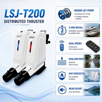 Propulseur électrique hors-bord LSJ-T200 4KW, à faible profondeur et fond plat, combo 2/3/4 unités, pour sauvetage aquatique et bateau de patrouille