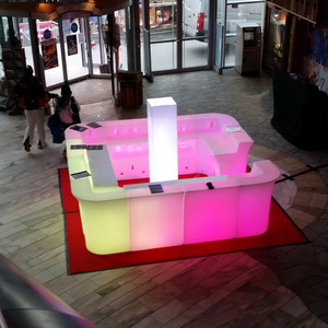 Beleuchtete LED Mobile Lounge Bar Theke für den Außenbereich (BC110) - Product Image 6