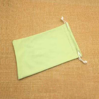 Marchandises Prêtes à l'Emploi en Gros 9*18cm, Pochette Souple Personnalisée en Microfibre avec Cordon pour Lunettes de Vue et de Soleil