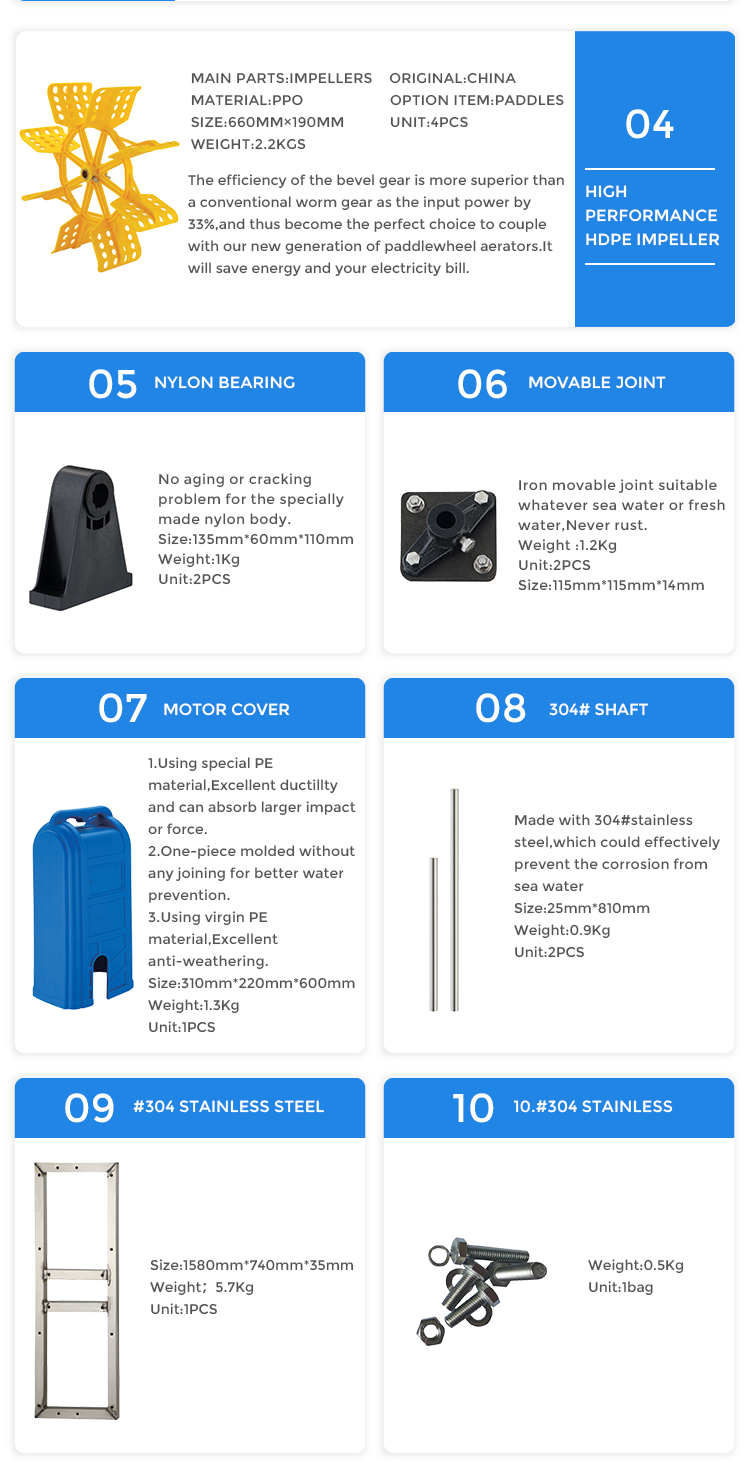 China solar fish pond water wheel aquaculture aeration machine for sale