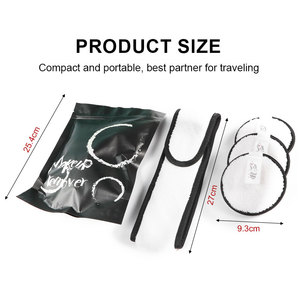 Tampons démaquillants biologiques d'usine, lingettes de nettoyage exfoliantes réutilisables pour le visage, ensemble de lingettes en coton ultra douces pour élimination des bouffées pour cosmétique - Product Image 5