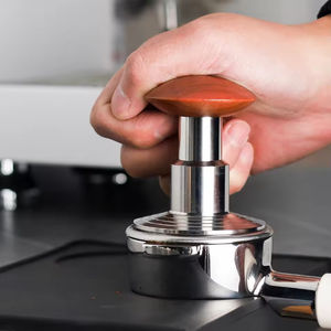Hauteur réglable SUS304 Base plate en métal Espresso Tamper 51mm 53mm 58mm Poudre Marteau Pression constante Café Taster - Product Image 4