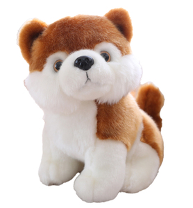 Juguete de peluche de perro <span class=keywords><strong>Husky</strong></span> de simulación de dibujos animados bonitos de tamaño pequeño, tela hecha a medida, algodón PP para regalos de cumpleaños, eventos, fábrica al por mayor - Product Image 2