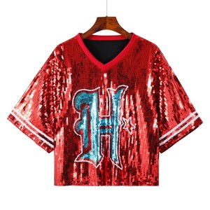 <span class=keywords><strong>Camiseta</strong></span> de béisbol y fútbol del nuevo día del juego para <span class=keywords><strong>mujer</strong></span> - Product Image 1