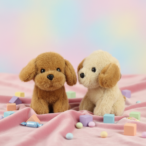 Peluche chien mignon et doux, jouet réaliste en forme de chien, mini <span class=keywords><strong>Labrador</strong></span> Golden Retriever en peluche pour enfants, cadeau d'anniversaire ou de Noël - Product Image 4