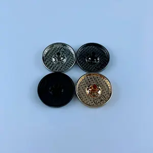 Fastener 4 Part Snap Buttons Plating Shank Flat Face Metal Zinc Alloy Round Vt3 Plastic For New Design Customized Nickel-free