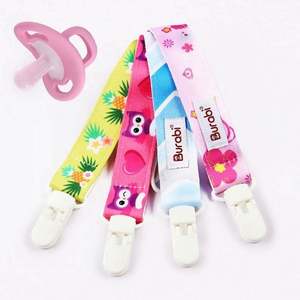 Chaîne de maintien personnalisée en silicone pour sucette de bébé, attache-tétine, cordon, accessoires d'alimentation pour bébés, vente en gros - Product Image 2