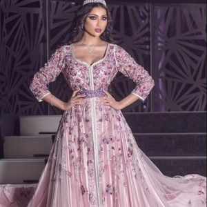 ATIYA LIBAS Femme Lehenga Choli Heavy Zardozi Broderie Acétate Matériel Longueur de Plancher Long Trail pour Robe de Mariée-Inde - Product Image 4