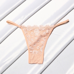 Dropshipping 2022 Culottes string à dos nu à fleurs mignonnes en coton et dentelle pour femmes - Product Image 2