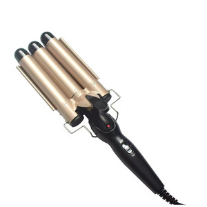 Luxe 3 barils curling lron outils de coiffure <span class=keywords><strong>bigoudi</strong></span> grande vague réglage de la température <span class=keywords><strong>bigoudi</strong></span> en céramique - Product Image 6