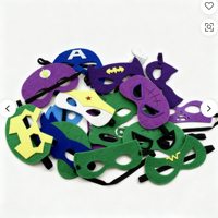 Kit de Décoration de Fête en Feutre DIY en Gros : Masques de Dragon et de Super-Héros pour Jeu de Rôle, Idéal pour Anniversaires d'Enfants
