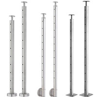 Poteau de garde-corps en acier inoxydable 316 pour balcon, câble métallique Y L 4 mm