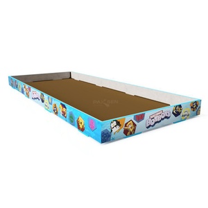 Portable Pink Cardboard Display Stand for POS Eco-Friendly Foldable <b>Counter</b> Top Display - Product Image 5