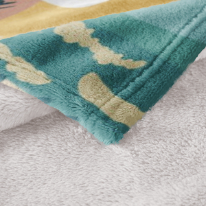 Coperta in Flanella con Stampa Digitale Decorativa Design Spiaggia e Palme, Fornitore OEM per Vendita all'Ingrosso per Supermercati - Product Image 2