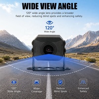 Système d'alerte de sécurité PWAS avec caméra de recul 1080P, écran tactile 7 pouces, 4 caméras BSD AI pour camion lourd
