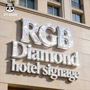 Letreros Luminosos de Acrílico y Metal 3D Personalizados para Número de Puerta de Hotel, Señalización Exterior Impermeable y Duradera - Product Image 1