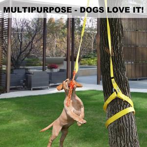 Retractable Interactive Dog Toy Rope Tug of War Toys for Medium or Large Dogs, Outdoor Hanging Exercise Play Tug War, - Product Image 3