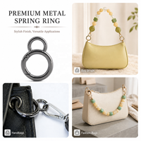 Anneau en O robuste en alliage de zinc avec petite boucle de sécurité pour connecteur de sangle de sac à main et accessoires de maroquinerie