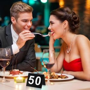 Numéros de table en acrylique transparents personnalisés imprimés UV pour mariage, vente en gros - Product Image 6