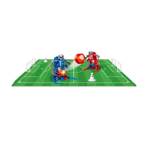 ฟุตบอล Bots หุ่นยนต์ของเล่นเด็ก-ฟุตบอลหุ่นยนต์สำหรับเด็ก,RC เกม 2 รีโมทคอนโทรลของเล่นหุ่นยนต์ (สีแดงสีฟ้า)