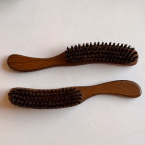 Escova Anti-Estática de Cabelo com Cabo de Madeira Marrom e Listras Pretas, de Alta Qualidade e Ecológica, para Uso Doméstico - Product Image 2
