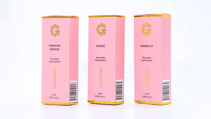 Custom Printed Ivory Paper Rose Gold Die Cut Cardboard Packaging Gift ...