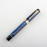 Stylo plume en résine acrylique Hao 100, calligraphie délicate, financement, Jinhao, acier inoxydable, 0,5 mm, CN;HUN, pour l'écriture des étudiants