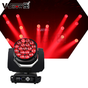 V-SHOW 19X15W Rgbw Led Lebah Besar Mata Led Mata Besar Beam Cuci Zoom Moving Head club