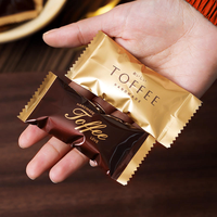 Sacs à bonbons personnalisés imprimés UV, épais, à trois soudures latérales, taille 4*9, pour l'emballage de gaufrettes au chocolat