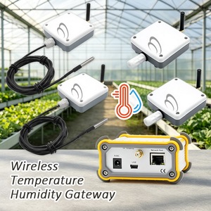 Controlador de Temperatura y Humedad Inalámbrico Digital para Cuarto Frío, 4 Unidades, Plástico Impermeable G7, con Clasificación IP65 y Control por Aplicación Inteligente - Product Image 1