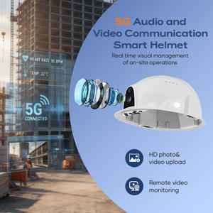 Moniteur de fréquence cardiaque étanche 5G Caméra numérique avancée IOT Moniteur vidéo <span class=keywords><strong>audio</strong></span> Anti-vibration <span class=keywords><strong>Casque</strong></span> de sécurité avec lampe de poche - Product Image 2