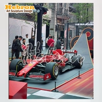 Escultura de Coche de Carreras F1 de Gran Tamaño Personalizada, Decoración de Fibra de Vidrio, Simulación de Coche de Fórmula