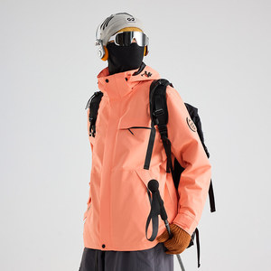 Men's Outdoor <b>Waterproof</b> Windproof Thermal 3-In-1 <b>Jacket</b> Workwear With Embroidered Lettering - Product Image 4