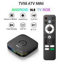 Venta al por Mayor de Decodificador IPTV RK3518 2026, 8K Streaming, Internet Ott, WiFi 6 Potente, BT 5.0, Chromecast Premium, Smart TV Box Android 14
