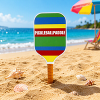 Lingjun Pk90 2026 Nouvelle pagaie de pickleball portable pour adultes, approuvée USAPA, forme allongée, noyau cellulaire en PP de 13 mm, face texturée
