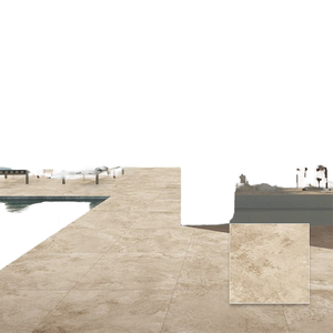 <span class=keywords><strong>Piastrelle</strong></span> in Porcellana Antiscivolo e Antibatteriche per <span class=keywords><strong>Bordi</strong></span> Piscina, 600x600mm, Effetto Pietra, Economiche e Rustiche - Product Image 1