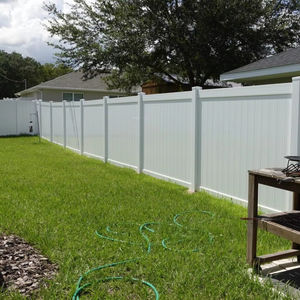 Panneaux de clôture de jardin en PVC blanc bon marché de 6 pieds x 8 pieds pour l'extérieur, panneaux de clôture d'intimité, <span class=keywords><strong>treillis</strong></span>, clôture en vinyle - Product Image 1