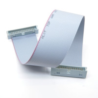 Câble ruban plat IDC 2.54mm avec FC 6/8/10/14/16/20/26/30/34/40P connecteur IDC IDE double rangée câble d'extension IDE FC 30 broches