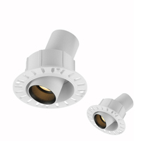 Spot LED Encastrable Sans Cadre Créatif et Innovant, Construction Moderne en Aluminium, CRI Élevé 90, Contrôle DMX512, Dimmable, Garantie 5 Ans pour Hôtels