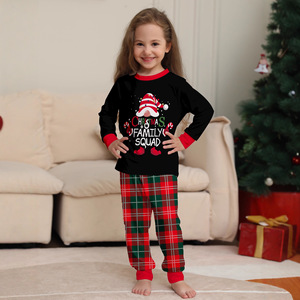 Conjunto de <span class=keywords><strong>Pijamas</strong></span> para Niños, Estilo Europeo y Americano, de Tela Ignífuga, Suave, Navidad 2026, Otoño, Nueva Llegada, para Niños y Niñas - Product Image 4